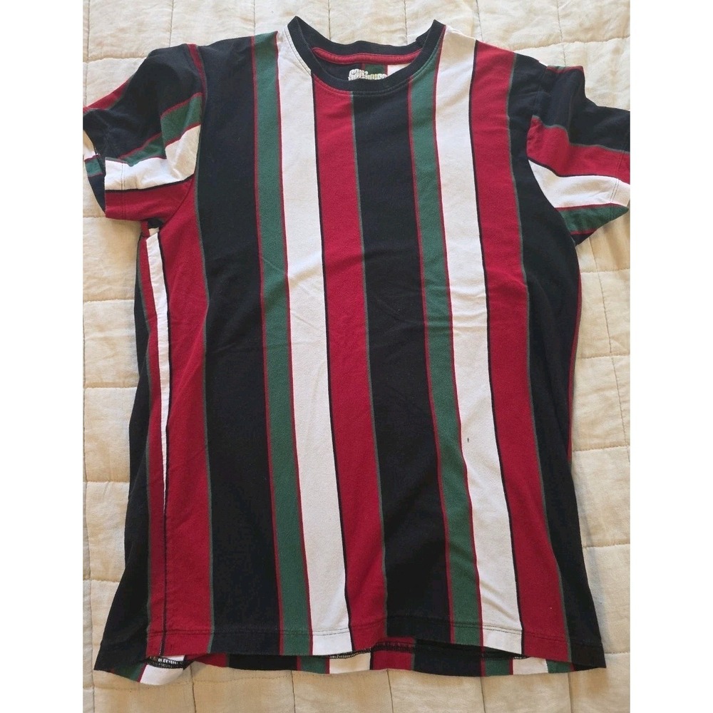 San Francisco work shirts striped retro 90s Y2K tshirt Medium‎
